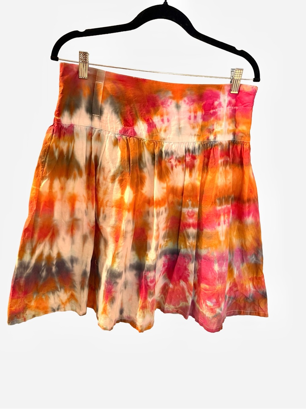 Mossimo Size 4 Custom Hand Dyed Upcycled Boho Tie Dye Mini Skirt (A)